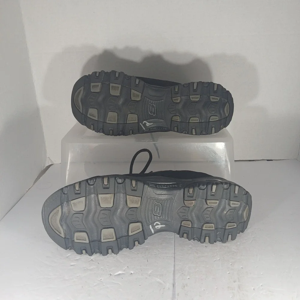 Skechers D'Lites Sneakers 9.5W Black Chunky Dad Shoe Y2K Gorpcore 11949W